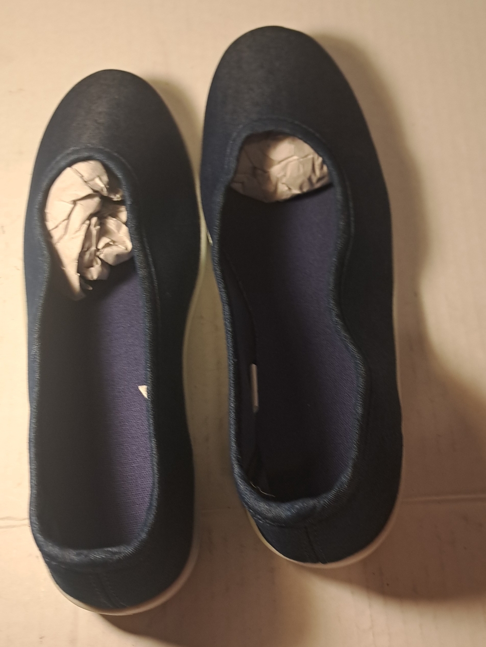 Women’s Navy Slip-On Ballet Flats